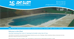 Desktop Screenshot of johnelliottswimmingpools.com